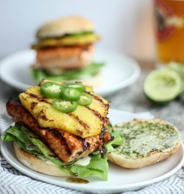 Tropical Salmon Burger