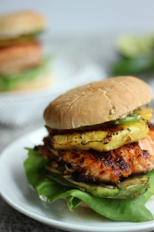 Tropical Salmon Burger