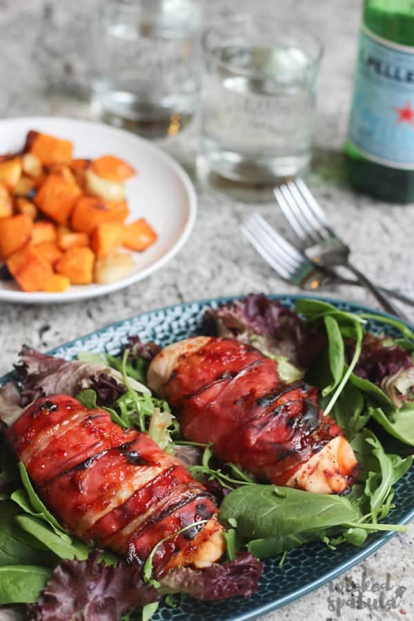 Baked Prosciutto Wrapped Chicken Breast Recipe | Wicked Spatula