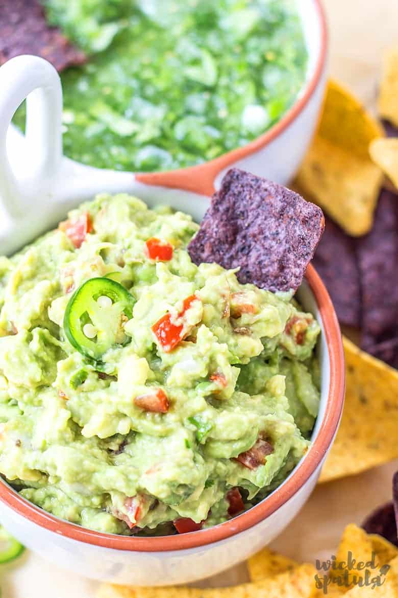 The Best Homemade Simple Easy Guacamole Recipe | Wicked Spatula