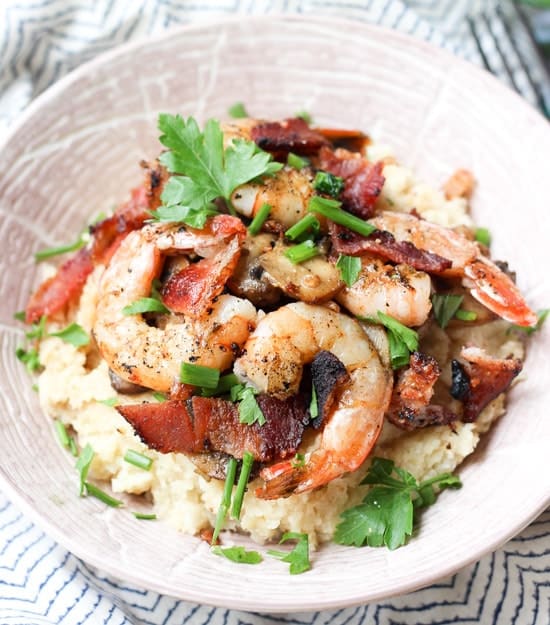 Image result for Shrimp and Cauliflower Grits