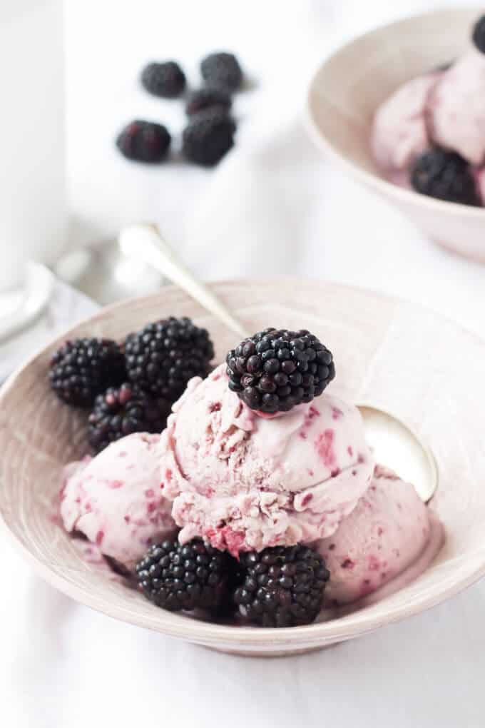 black berry ice cream