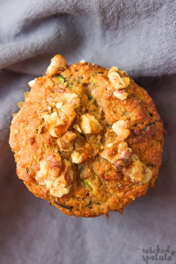 Healthy Gluten Free Paleo Zucchini Muffins Recipe Wicked Spatula 3436