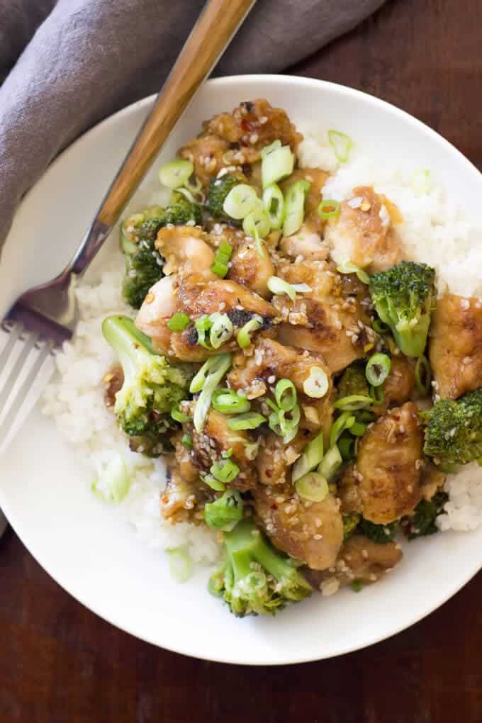 Paleo Sesame Chicken - Wicked Spatula