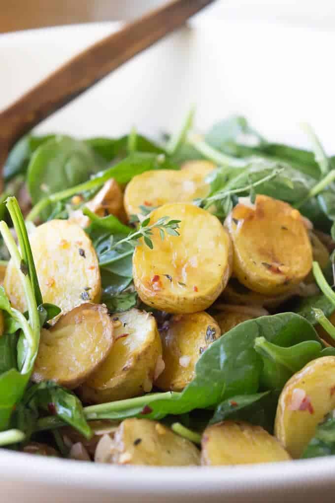 Apple Cider Potato Salad Recipe - Wicked Spatula