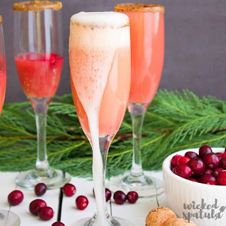 Holiday Orange Cranberry Mimosa Recipe