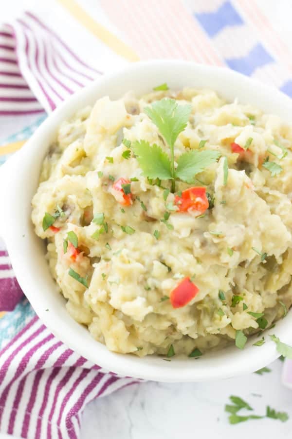 Slow Cooker Mexican Mashed Potatoes Recipe - Wicked Spatula