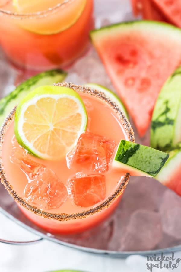 How To Make A Fresh Watermelon Margarita On The Rocks