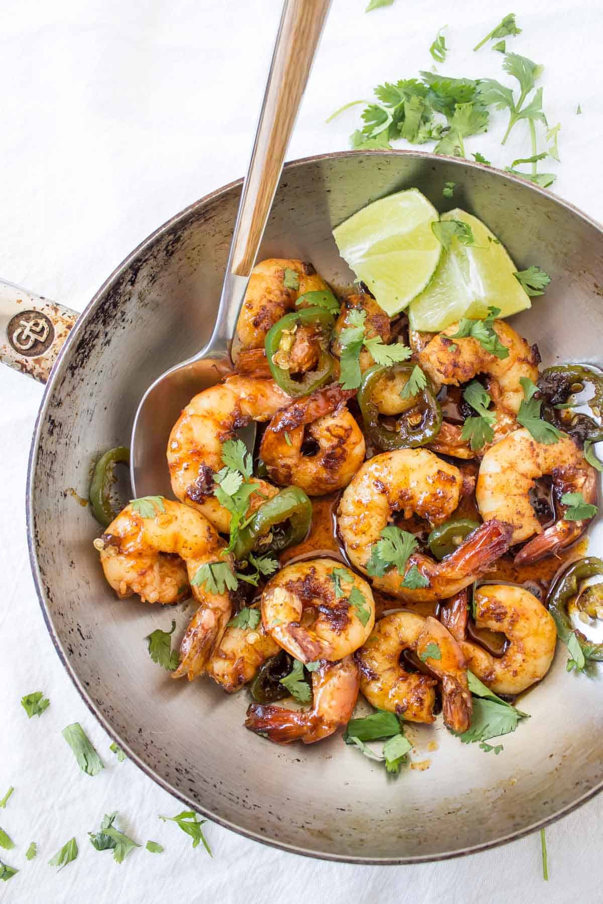 10-Minute Spicy Margarita Shrimp Recipe - Wicked Spatula