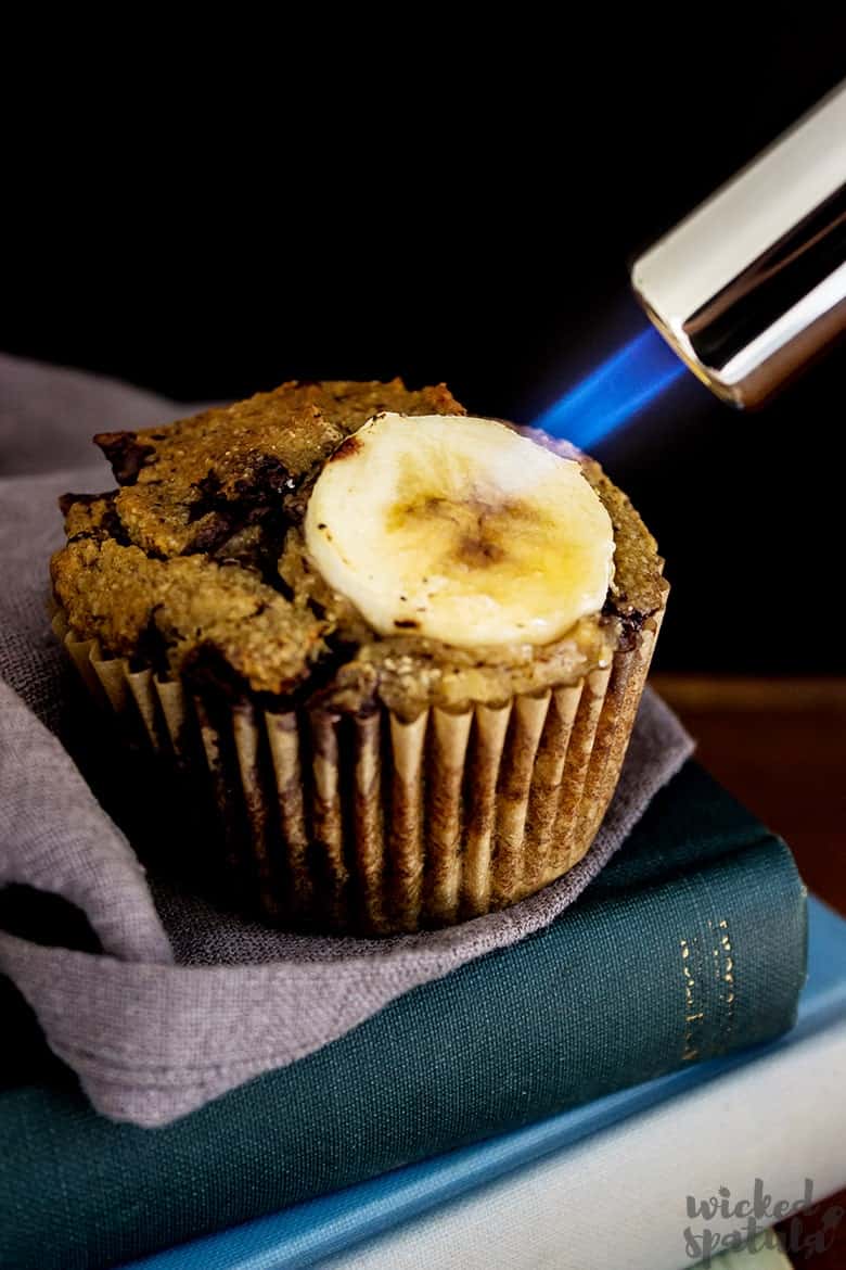 banana muffin recipe with torched topping