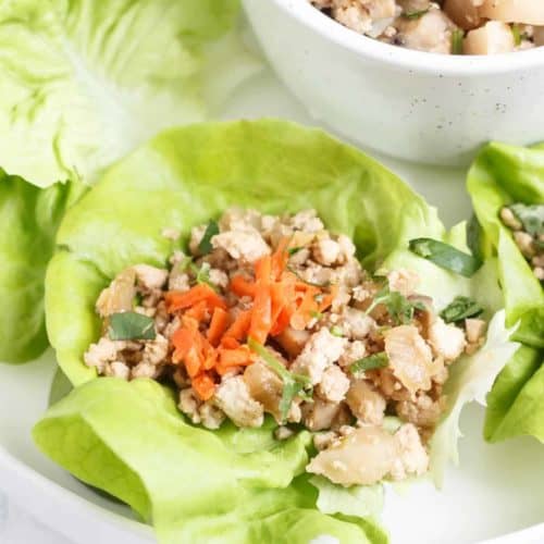 Meal Prep Thai Chicken Lettuce Cups (Whole30 Paleo) • Tastythin