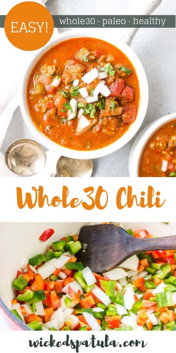 Whole30 Chili - Pinterest image
