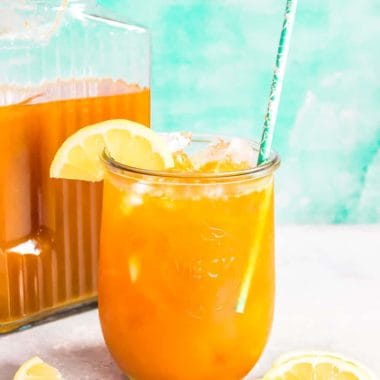 Cinnamon Turmeric Iced Tea Recipe - Caffeine Free! - Wicked Spatula