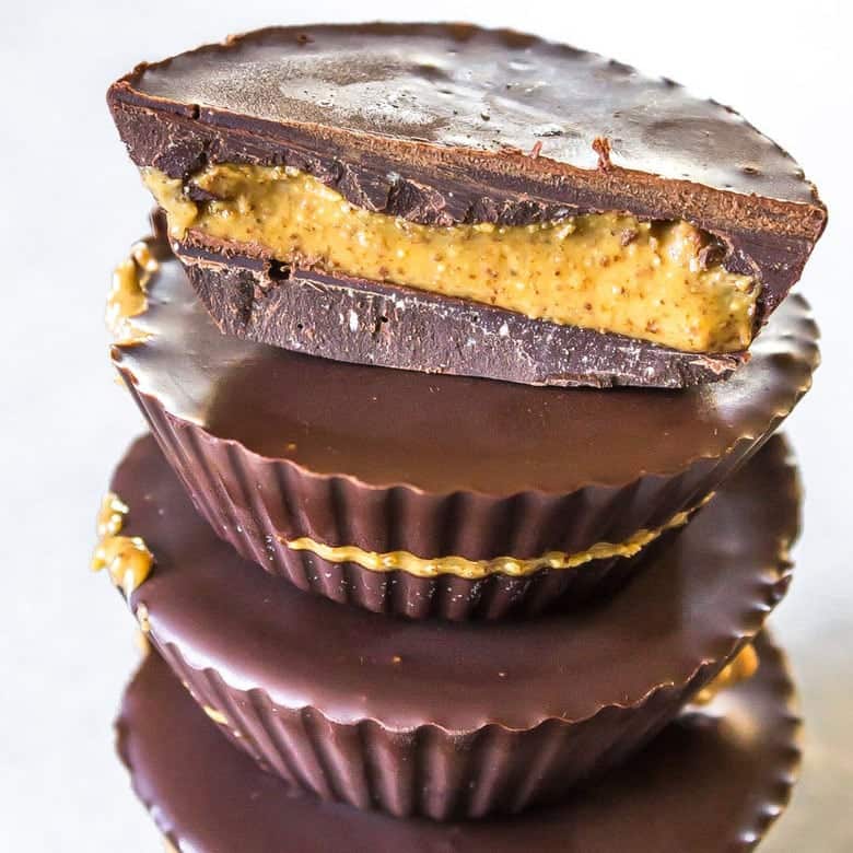 EASY Paleo Dark Chocolate Almond Butter Cups Recipe | Wicked Spatula