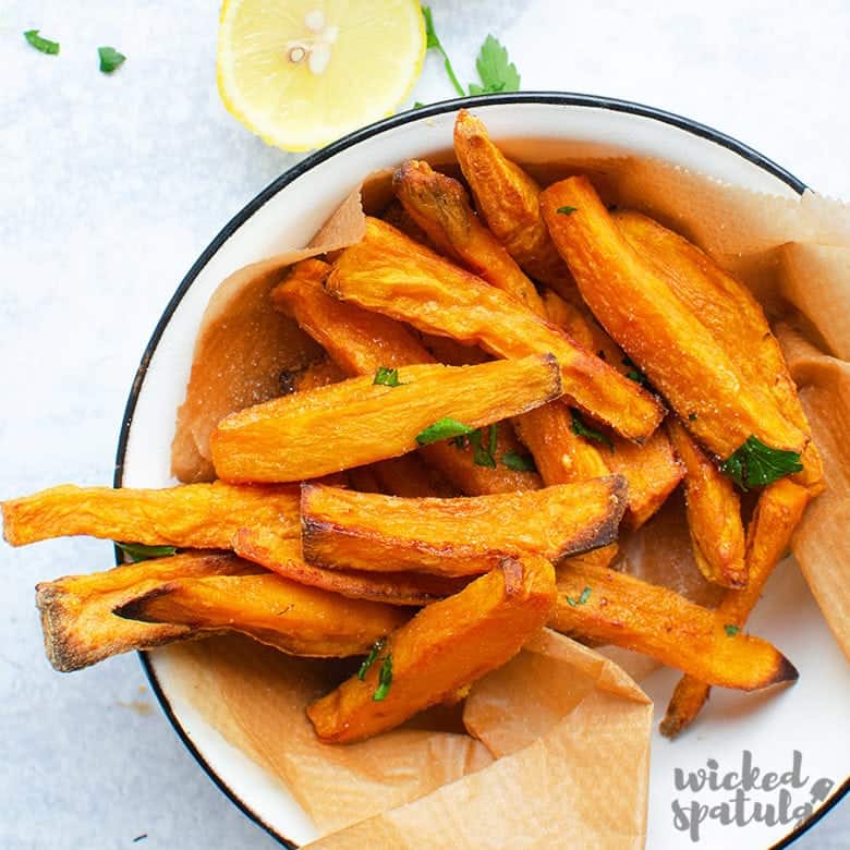 Healthy Baked Sweet Potato Fries - Gluten Free & Paleo