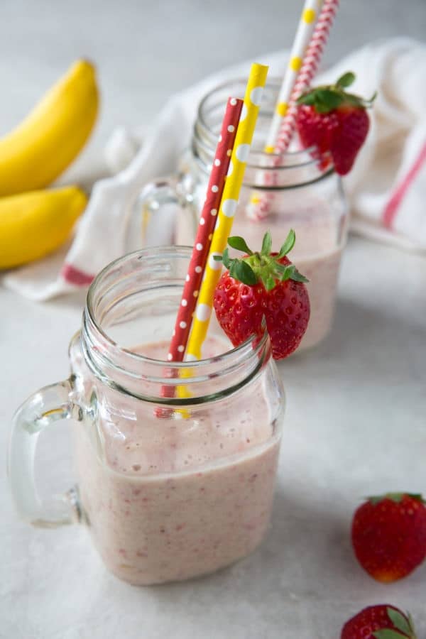 The Best Healthy Strawberry Banana Smoothie Recipe Wicked Spatula