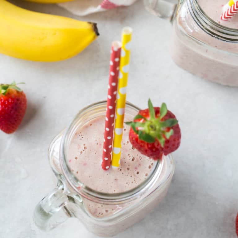 The Best Healthy Strawberry Banana Smoothie Recipe Wicked Spatula