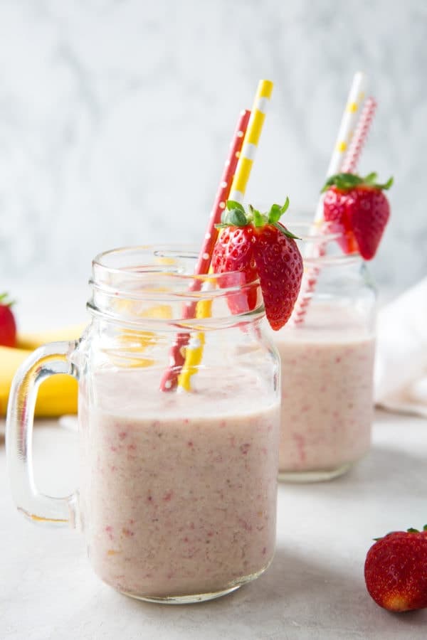 The Best Healthy Strawberry Banana Smoothie Recipe Wicked Spatula