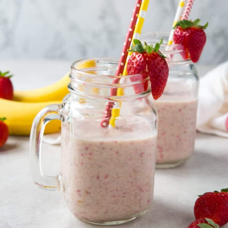 The Best Healthy Strawberry Banana Smoothie Recipe Wicked Spatula