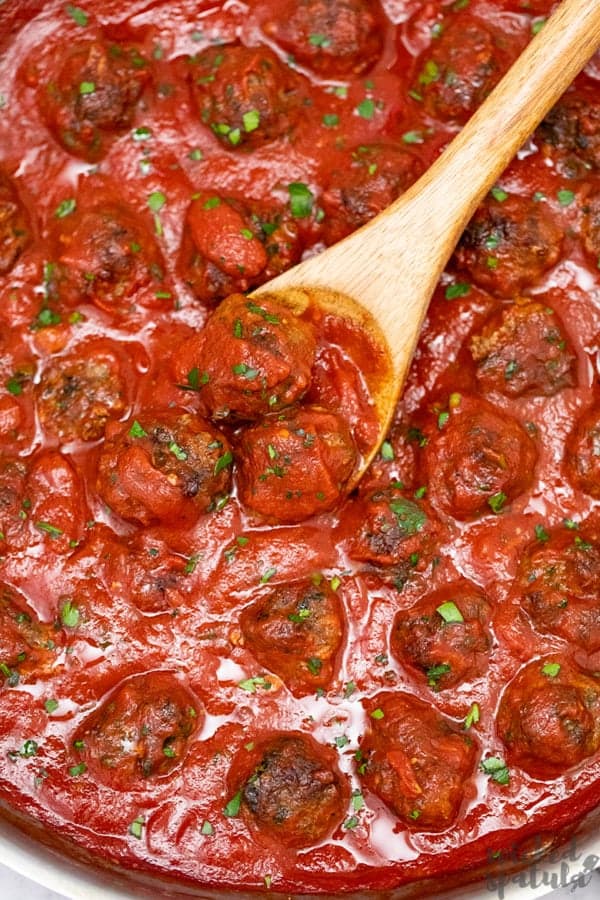 Easy Italian Paleo Meatballs Recipe | Wicked Spatula